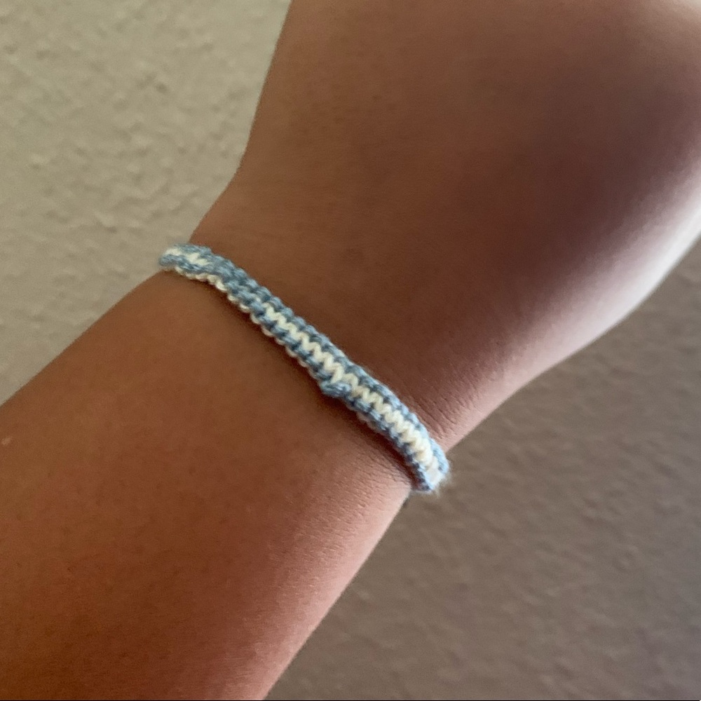 Blueberry muffin, hand-made adjustable bracelet.